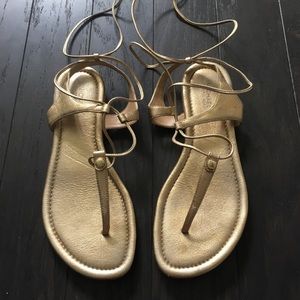 Michael Kors Gold Gladiator Sandals